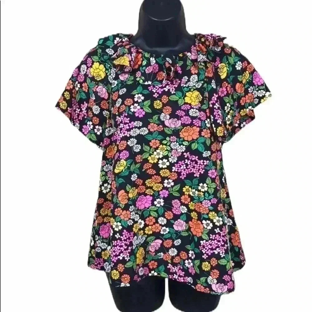 ASOS Floral Multicolor Blouse Size 6–B4